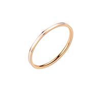 PAURO Damen Edelstahl 1mm Stapelknöchel Ehering Ring Komfort fit Größe in Roségold und Weiß 52