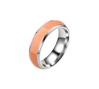 PAURO Unisex Edelstahl Leuchtend glänzend fluoreszierender Ring Ewige Aussage Knöchelringe für die Hochzeit