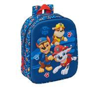 Paw Patrol 3D-Kinderrucksack, leicht zu reinigen, ideal für Kinder verschiedener Altersgruppen, bequem und vielseitig, Qualität und Widerstandsfähigkeit, 22 x 10 x 27 cm
