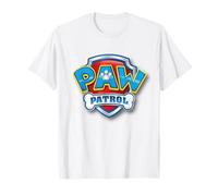 PAW PATROL 3D Logo T-Shirt, Herren, Unisex Kinder, Kurzarm, T-Shirt, Blau, S, Klein