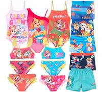 Paw Patrol - Badeanzug für Mädchen und Jungen - Einteiler Bikini Boxer Monokini Parigamba - Skye Everest Chase Marshall Rubble - Offizielles Nickelodeon, Bikini 18104 Gelb, 6 Jahre