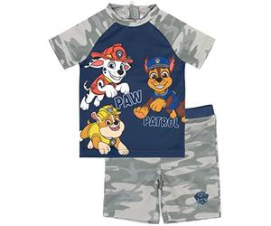 PAW PATROL Badeanzug Jungen Kleinkinder 2 Stück T-Shirt Shorts Schwimmset 5-6 Jahre