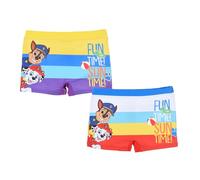 PAW PATROL Badeshorts Jungen, 2 Paar Boxer Badeshorts, Chase und Marshall Badehose für Jungen, Größe 8 Jahre | Mehrfarbig