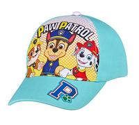 PAW PATROL Baseball Cap, Kappe Schirmmütze für Kinder, Mädchen und Jungen mit Klettverschluss verstellbar (Blau, 54)
