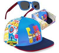 Paw Patrol Basecap und Sonnenbrille Jungen Kleinkind 2-6 Jahre, Sommer Kinder Cap mit UV Schutz Kindersonnenbrille, Geschenke für Jungen (Multi Paw Patrol)