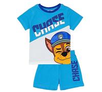 PAW PATROL Blaues Chase-Pyjama-Set für Jungen | Kinder Chase T-Shirt und Shorts Pyjamas | Offizielles Merchandise kleine Fans