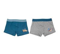 Paw Patrol Boxershorts für Jungen Kinder Unterhose Unterwäsche Grau/Blau (2er Pack) (as3, Numeric, Numeric_122, Numeric_128, Regular, 122-128)