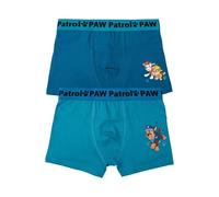 Paw Patrol Boxershorts für Jungen - Kinder Unterwäsche Unterhose Boxer Blau (2er Pack) (DE/NL/SE/PL, Numerisch, 110, 116, Regular, Blau)