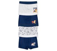 Paw Patrol Boxershorts für Jungen - Kinder Unterwäsche Unterhose Boxer Blau/Grau (4er Pack) (DE/NL/SE/PL, Numerisch, 110, 116, Regular)