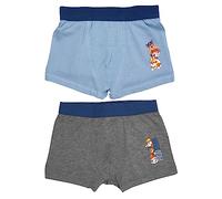 Paw Patrol Boxershorts für Jungen - Pawsome - Kinder Unterhose Unterwäsche Grau/Blau (2er Pack) (as3, numeric, numeric_122, numeric_128, regular)