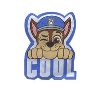 Paw Patrol Chase Cool - Aufnäher, Bügelbild, Aufbügler, Applikationen, Patches, Flicken, zum aufbügeln, Größe: 6,7 x 5,2 cm