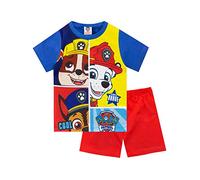 PAW PATROL - Chase Rubble Marshal - Schlafanzug mit Kurzarm für Kinder - 4-5 Jahre: 110cm