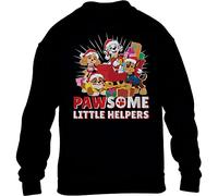 PAW PATROL Christmas Pawsome Little Helpers Santa Kinder Pullover Sweatshirt 116 Schwarz