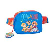 Paw Patrol Cool Gürteltasche für Kinder, ideal für Jugendliche und Kinder verschiedener Altersgruppen, bequem und vielseitig, Qualität und Widerstandsfähigkeit, 14 x 4 x 11 cm, Rot/Blau, M, Casual