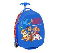 PAW Patrol COOL - Kabinentrolley 16 Zoll, Koffer mit Rädern, Sicherheitsschloss, Leichter Koffer, 28 x 23 x 43 cm, Rot/Blau, M, Lässig