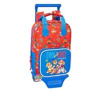 Paw Patrol Cool Schulrucksack 765 mit Trolley 805, ideal für Kinder verschiedener Altersgruppen, bequem und vielseitig, Qualität und Widerstandsfähigkeit, 20 x 8 x 28 cm, Rot/Blau, M, Casual