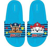 Paw Patrol Dusch und Badeschuhe Jungen Badelatschen Sommer Hausschuhe Badeschlappen rutschfeste Strand Sandalen Slippers (blau, EU Schuhgrößensystem, Kleinkind, Numerisch (von/bis), M, 27, 28)