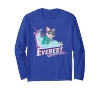 Paw Patrol Everest Mighty Chill Langarmshirt, Unisex für Erwachsene, Königsblau, XL