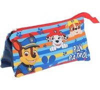 Paw Patrol - Federmäppchen mit 3 Fächern, für Schule und Kindergarten, für Kinder und Jungen, 22 x 12 cm, Welpen