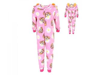 PAW Patrol Fleece Onesie Schlafoverall Jumpsuit Kinder Nachtwäsche mit Hoodie 98/104 cm