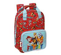 PAW PATROL Funday Kinderrucksack mit Griffen, anpassbar, ideal für Kinder verschiedener Altersgruppen, bequem und vielseitig, Qualität und Strapazierfähigkeit, 20 x 8 x 28 cm, Rot und Hellblau, Rot und Hellblau, Estándar, Casual
