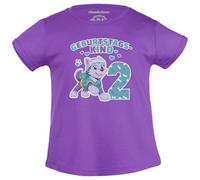 PAW PATROL - Geburtstagskind 2 Jahre Geburtstag Everest Geschenk Mädchen T-Shirt 94 Lila