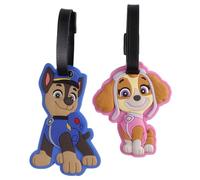 Paw Patrol Gepäckanhänger für Kinder, Silikon, 2 Stück, für Taschen, Koffer und Reisen