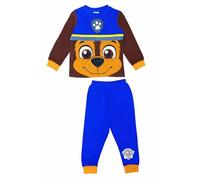PAW PATROL Helfer auf Vier Pfoten - Chase - Schlafanzug mit Langen Ärmeln für Jungen - 3-4 Jahre: 104cm