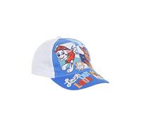 PAW PATROL Hut für Jungen, Baseball Kappe, Marshall Rubble und Chase Design, Sommermütze, Geschenk für Jungen, Verstellbare Hut | Weiß
