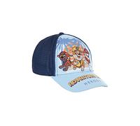 PAW PATROL Hut für Jungen, Baseball Kappe, Marshall Rubble und Zuma Design, Sommermütze, Geschenk für Jungen, Verstellbare Hut | Blau