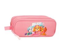 Paw Patrol Joumma Paw Patrol Believe in Yourself Doppelmäppchen, Rosa, 23 x 9 x 7 cm, Polyester, 1,45 l, Rosa, Talla única, Doppeltes Federmäppchen