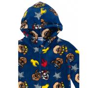 Paw Patrol Jumpsuit mit Kapuze für Jungen - Overall Kinder Pyjama Schlafanzug langarm Blau
