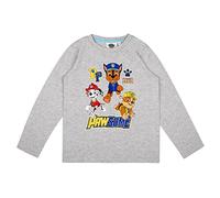 PAW PATROL Jungen Langarmshirt in verschiedenen Designs (Grau, 128)