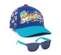 PAW PATROL Jungen Mütze und GRATIS Sonnenbrille | Kinder Trümmerjagd Marshall Blau Verstellbare Baseballmütze Sommerurlaub Zubehör | TV-Show-Merchandise-Geschenke