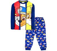 Paw Patrol - Kinder-Schlafanzug - rosa langärmeliger Schlafanzug mit Skye-Design - 100% Baumwolle Nachtwäsche - Offizielles Paw Patrol Merchandise, marineblau, 110