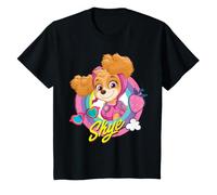 Paw Patrol Kinder Skye Staying Cool Badge Super Rescue Cartoon T-Shirt