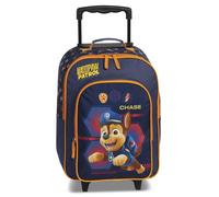 Fabrizio Paw Patrol Chase Marshall Skye Kinder Trolley Kinderkoffer Weichgepäck Polyester 32 x 42 x 16/21 cm Vol. 17 l (Dunkelblau Chase)