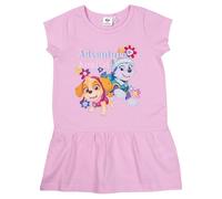 Paw Patrol Kleid für Mädchen - Adventure Awaits! Skye & Everest Kleidchen mit kurzen Ärmeln Rosa (DE/NL/SE/PL, Numerisch, 122, 128, Regular, Rosa)