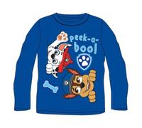 Paw Patrol Langarm-T-Shirt für Jungen - "peek-a-bool", blau 128