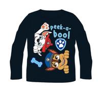 Paw Patrol Langarm-T-Shirt für Jungen - "peek-a-bool", schwarz 128