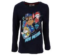 Paw Patrol Langarmshirt für Kinder in verschiedenen Größen, bequeme Baumwolle, dunkelblau, 98 cm