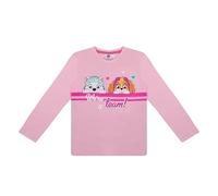 PAW PATROL Langarmshirt Sweatshirt Pullover Mädchen (DE/NL/SE/PL, Numerisch, 104, Regular, Dunkelrosa)