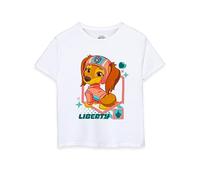 PAW PATROL Liberty Mädchen Weißes T-Shirt | Fun & Comfy T-Shirt für Junge Fans - Das Abenteuer wartet mit Liberty | Der tapfere Welpe - 5-6 Jahre