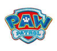 PAW PATROL Aufnäher, Polyester, © Logo - Aufnäher, Bügelbild, Aufbügler, Applikationen, Patches, Flicken, zum aufbügeln, Größe: 4,7 x 6,4 cm