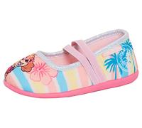 Paw Patrol Mädchen Hausschuhe Kinder Slip On Skye Ballerinas mit elastischen Riemen Balletthausschuhe, Pastell-Regenbogen, 30 EU