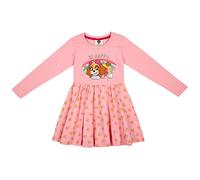 PAW PATROL Mädchen Kleid Langarm | Baumwolle | Skye und Everest Motive | Größe 98-128 (DE/NL/SE/PL, Numerisch, 104, Regular, Rosa)