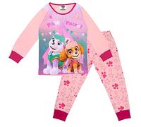 PAW PATROL Mädchen Schlafanzug Pyjama Langarm Skye (Rosa, 128)