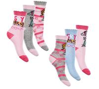 PAW PATROL Mädchen Socken Strümpfe | 6 Paar | verschiedene Designs | optimale Baumwollmischung | Skye Everest Motive (DE/NL/SE/PL, Numerisch, 27, 30, Regular, Rosa)