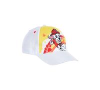 Paw Patrol Marshall Baseball-Cap Mütze Kappe Sommer-Hut, Farbe:Weiß, Größe:52