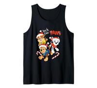 Paw Patrol Marshall Chase Rubble Santa Cap Tank Top